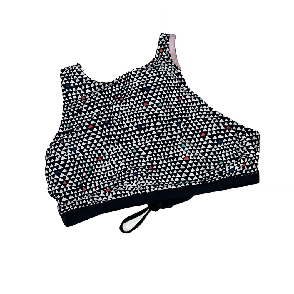 TITLE NINE Bikini Top New Size L Black White